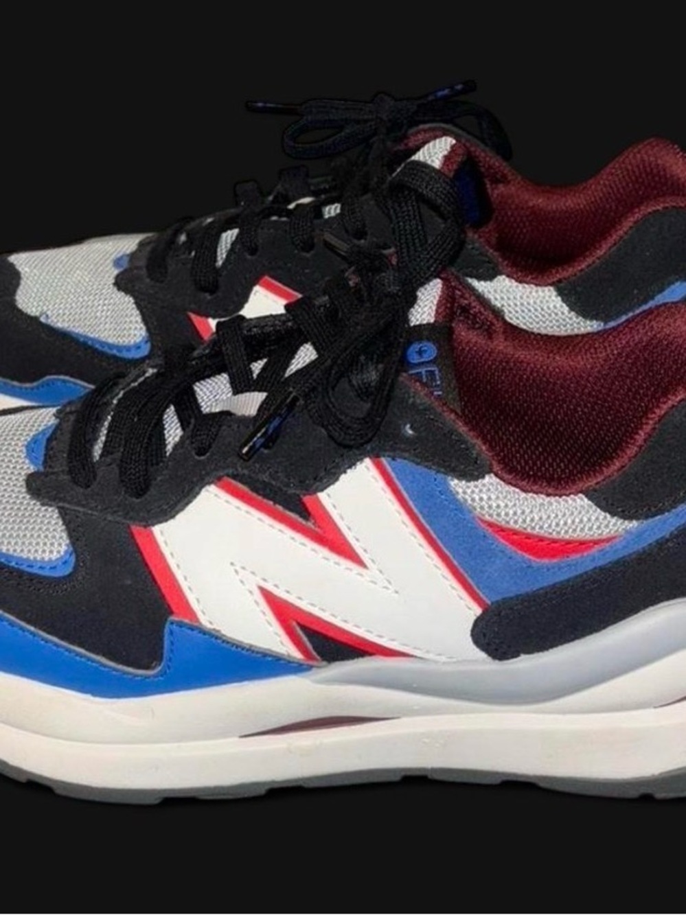 New Balance X Figs Tennis Shoes in White, Blue, Black, Red